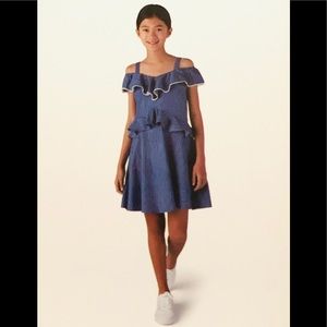 BCBGIRLS  INDIGO STRIP DRESS BLUE